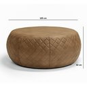 Ver imagem 4 de Puff Dekorien 105cm Corano Caramelo Alto Acabamento