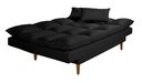 Ver imagem 6 de Sofá Cama Casal 3 Lugares Andorra Suede Preto 381 Império Estofados
