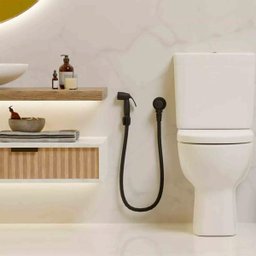 Ducha Higienica Chuveirinho Banheiro Box Mangueira Flexivel Suporte Completo Casa Hotel - 2