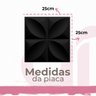 80 Placas Pvc 3d Revestimento de Parede Decorativa Petalas Alto Relevo Preto Quarto Sala Cozinha 25c - 3