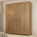 Ver imagem 1 de Guarda Roupa Casal Terni 8 Portas de Bater 2 Gavetas MDP Amendola Demóbile