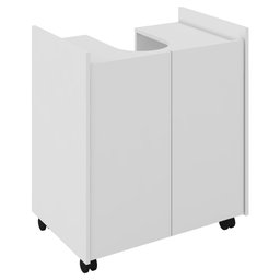 Gabinete Armário Banheiro Pia de Coluna Eccos-branco - 2