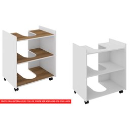 Gabinete Armário Banheiro Pia de Coluna Eccos-branco - 6