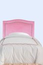 Ver imagem 2 de Cabeceira Cama Box Solteiro Línea Tachas em Veludo Rosê