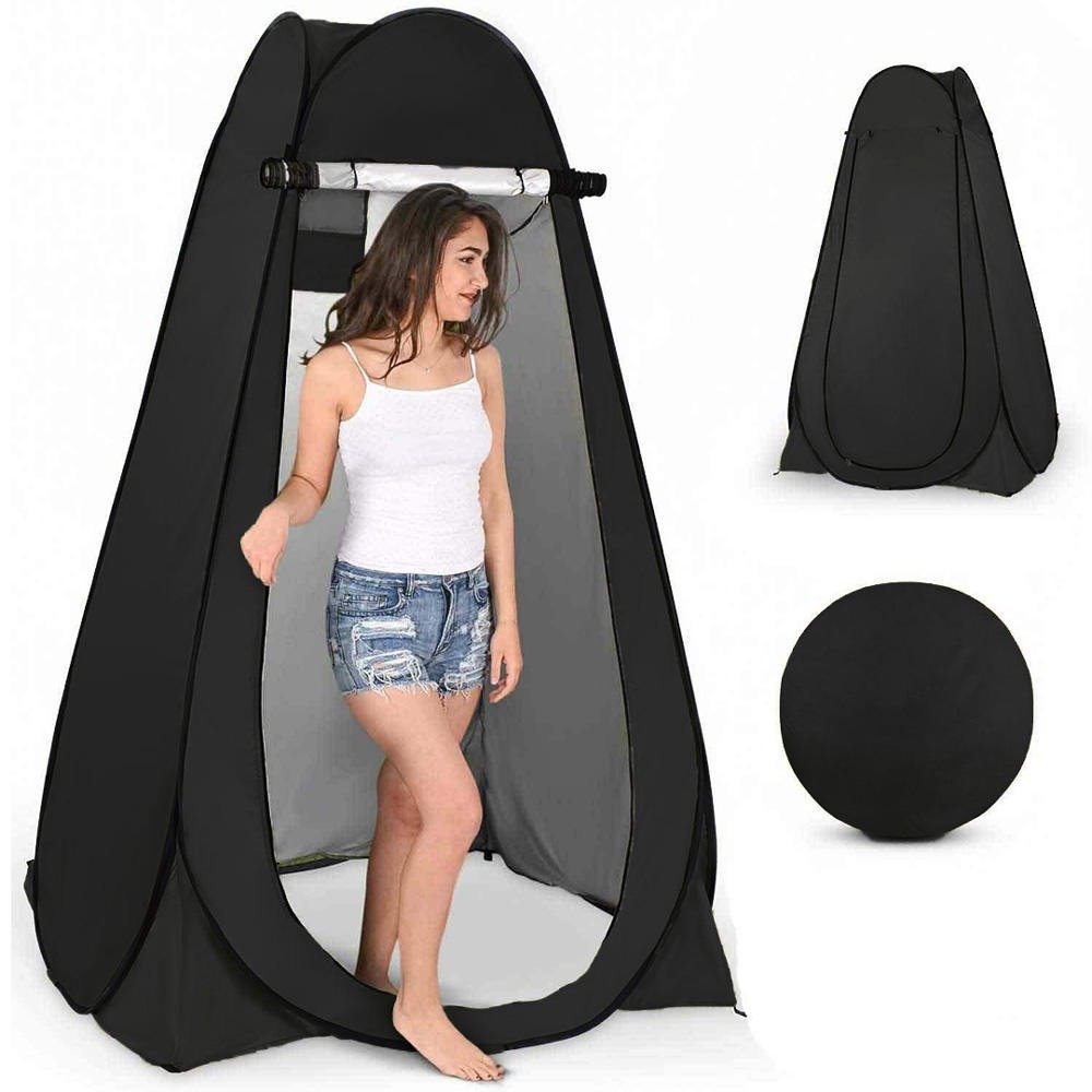 Tenda Pop Up Automatica portatil Banheiro Camping Preta - 5