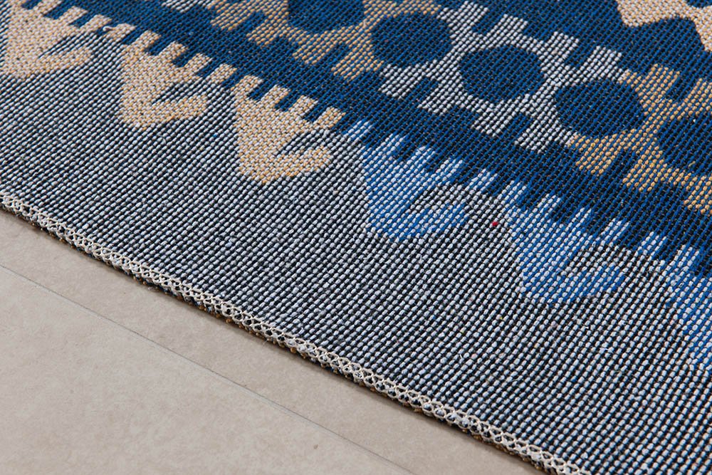 Tapete Turco Kilim - Antep - 1,40M x 2,00M - Azul - des 003 - Niazitex - 2