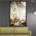 Ver imagem 2 de Quadro Decorativo - Folha Palmeira Flnt063 - Vidro com Impressão Uv - 80x60cm