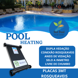Coletor Solar Injetado Ctps (3mt) 10un + Controlador Ecomasol+ Vávula Retenção + Válvula Qv - 2