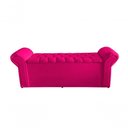 Ver imagem 3 de Kit de Quarto Cabeceira de Cama Box e Calçadeira Baú Dubai King 195 Cm Suede Rosa Pink do Lar Mó
