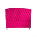 Ver imagem 2 de Kit de Quarto Cabeceira de Cama Box e Calçadeira Baú Dubai King 195 Cm Suede Rosa Pink do Lar Mó