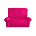 Ver imagem 1 de Kit de Quarto Cabeceira de Cama Box e Calçadeira Baú Dubai King 195 Cm Suede Rosa Pink do Lar Mó