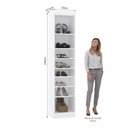 Ver imagem 2 de Guarda-roupa Sapateira 1 Porta Alpes Luciane
