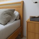 Ver mais imagens de Cama Casal 140cm Madeira Maciça Ratan Esmeralda