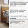 Cama Casal 140cm Madeira Maciça Ratan Esmeralda  - 11