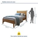 Ver imagem 7 de Cama Casal 140cm Madeira Maciça Ratan Esmeralda