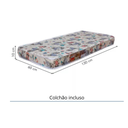 Ver mais imagens de Quarto Bebê C/ Berço Mini Cama,guarda Roupa,cômoda e Colchão