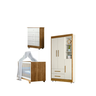 Quarto Bebê C/ Berço Mini Cama,guarda Roupa,cômoda e Colchão - 1