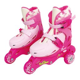 Patins Ajustável Triline Com kit Proteção Rosa Fenix - 30 - 33 - 2