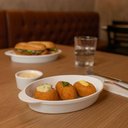 Ver imagem 2 de Conjunto 6 Travessas Tigela Oval Branca 800ml Plástico Coza Uno Servir Buffet Eventos Restaurantes