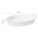 Ver imagem 4 de Conjunto 6 Travessas Tigela Oval Branca 800ml Plástico Coza Uno Servir Buffet Eventos Restaurantes