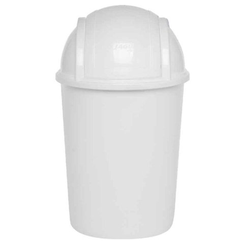 Lixeira com Tampa Basculante 7,5l Branco Jaguar R.0062