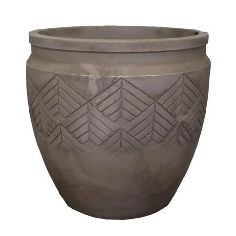 Vaso Cilindrico 55 Tribo Japi Marrom/Macchiato