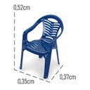 Ver imagem 2 de Cadeira Poltrona Infantil Baby Azul Plasnorthon