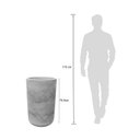 Ver imagem 4 de Conjunto Vaso e Prato em Cimento Queimado Match 45 Japi