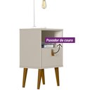 Ver imagem 4 de Mesa de Cabeceira Keila Off White 39x65 Cm L04 - D'Rossi