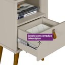 Ver imagem 7 de Mesa de Cabeceira Keila Off White 39x65 Cm L04 - D'Rossi