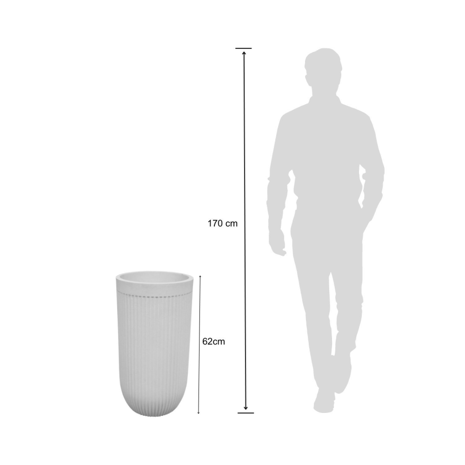Vaso Decorativo Cilíndrico Atenas Japi - 4