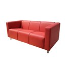 Ver imagem 1 de Sofá Nilo Sala Recepção 3 Lugares - Vermelho