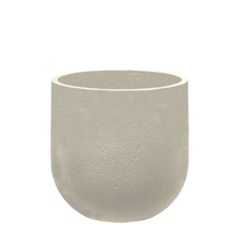 Vaso Cilíndrico Rustico 33 Japi Cinza/Cimento