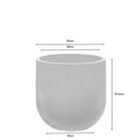 Ver imagem 3 de Vaso Cilíndrico Rústico Japi Marrom/Marmore