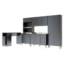 Ver imagem 2 de Armário de Cozinha Completa Modulada 5 Peças 2,80m + 1,36m Essenza Móvel na Caixa