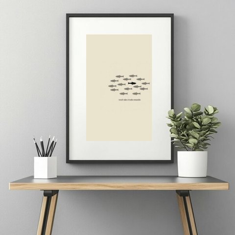 Quadro Você Não É Todo Mundo - 60x48cm:moldura Preta