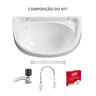 Kit Lavatório Grande Cap. 5 Litros Linha Basic Bellart com Válvula Integrada Durín - 2