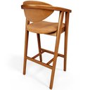 Ver mais imagens de Kit 06 Banquetas Alta Cozinha Bancada Bar Sala de Jantar Fixa Cecília L02 Couríssimo Whisky - Lyam