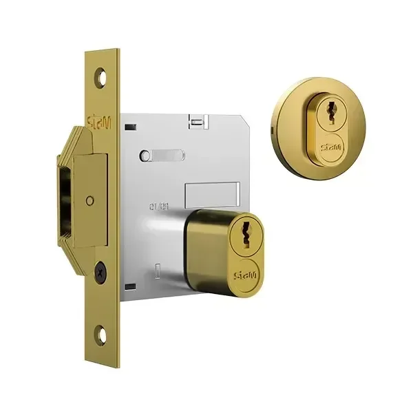 Fechadura 1006 Porta Bater/correr Ros. Redonda Gold