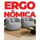 Ver imagem 4 de Kit 2 Poltrona Orgânica Chloe Boucle Cinza Redonda Decorativa com Almofada Plumante - Arkell