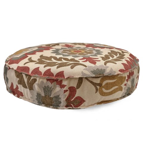 Almofada Futton Turco Redonda 45x45cm Wendy Vermelha