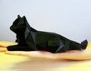 Ver imagem 3 de Gato 28 Cm De Comprimento - Estatueta - Decoração - Toque 3D:Preto