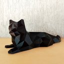 Ver imagem 2 de Gato 28 Cm De Comprimento - Estatueta - Decoração - Toque 3D:Preto