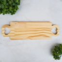 Ver imagem 1 de Tabua de Frios Alça Coração Vazado Pinus 46x15x1,5