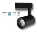 Ver imagem 1 de Spot para Trilho Eletrificado Preto Led 7w 6500k Luz Bco Frio