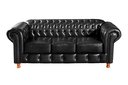 Ver imagem 3 de Conjunto De Sofá 3 Lugares E 2 Poltronas Chesterfield Luís Xv - Couríssimo Preto