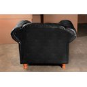 Ver imagem 7 de Conjunto De Sofá 3 Lugares E 2 Poltronas Chesterfield Luís Xv - Couríssimo Preto