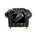 Ver imagem 6 de Conjunto De Sofá 3 Lugares E 2 Poltronas Chesterfield Luís Xv - Couríssimo Preto