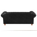 Ver imagem 4 de Conjunto De Sofá 3 Lugares E 2 Poltronas Chesterfield Luís Xv - Couríssimo Preto
