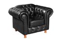 Ver imagem 5 de Conjunto De Sofá 3 Lugares E 2 Poltronas Chesterfield Luís Xv - Couríssimo Preto